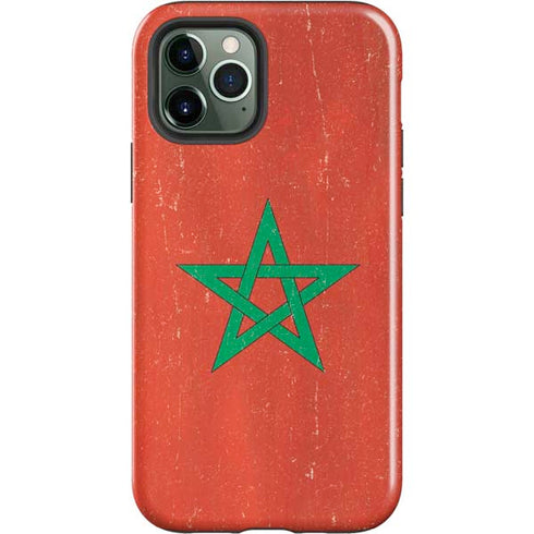 Morocco Flag Distressed iPhone 12 Pro Max Impact Case